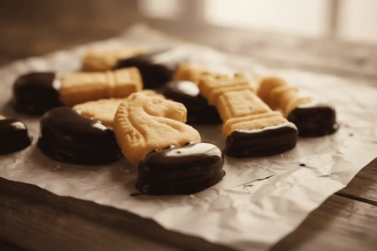 chessman cookies, chess cookies, banana pudding with chessman cookies,