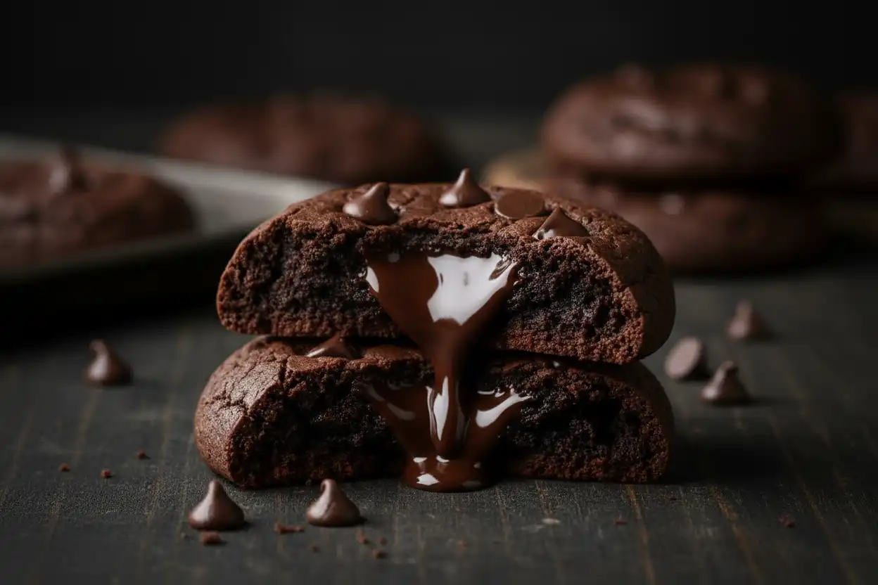 chocolate cookies with chocolate, double chocolate cookies, chewy chocolate cookies, recipe for chocolate chip cookies with crisco, chocolate cookie dough,