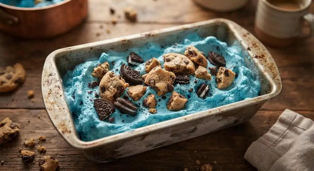 cookie monster ice cream, ice cream flavors, sweet treats,