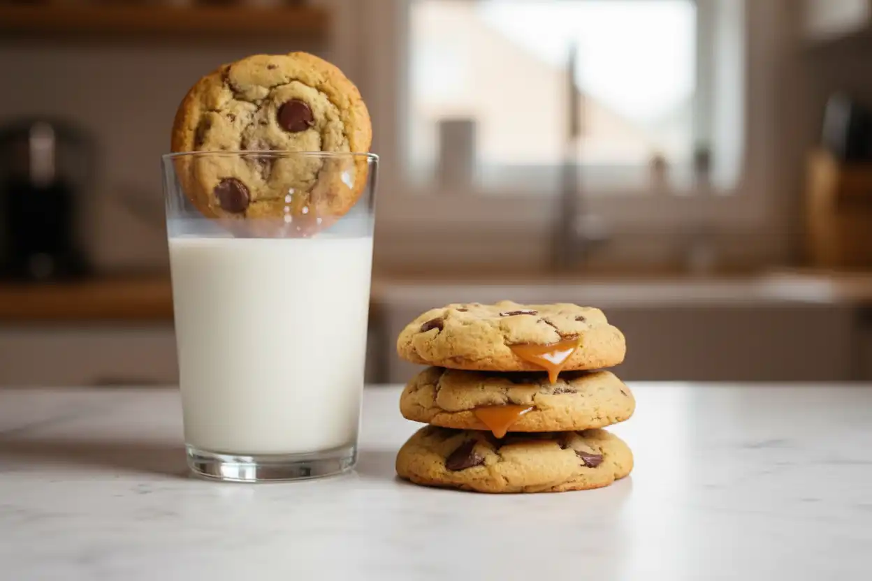 cookies with Milky Way bars, chocolate bar cookies, milky way cookies,