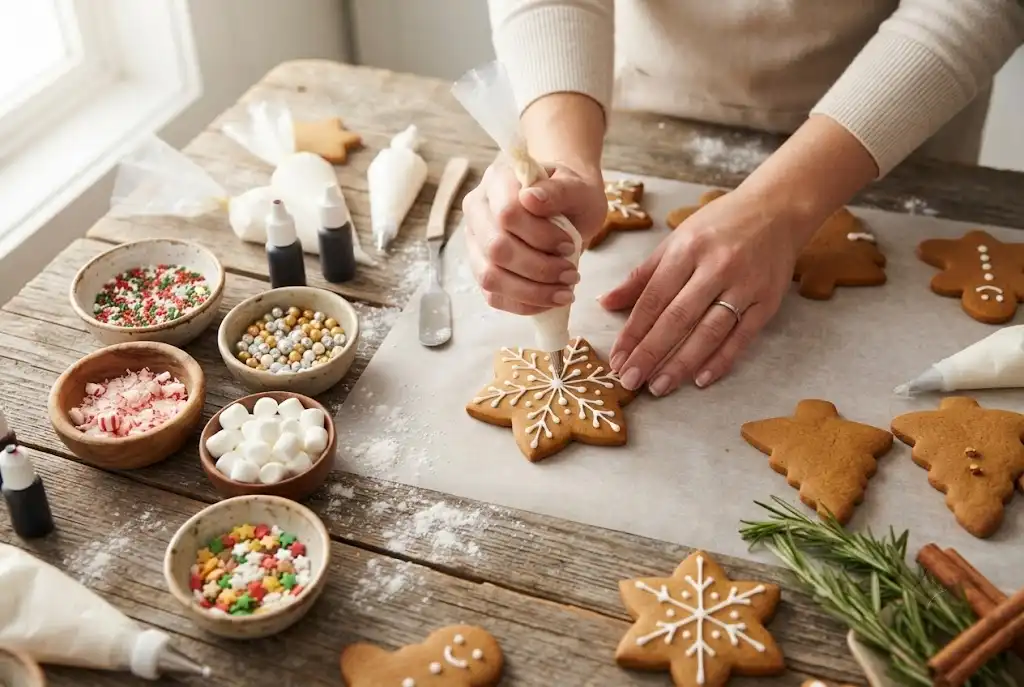 holiday cookie decorating, holiday dessert ideas, cookie decorating ideas, holiday cookie decorating kit, holiday cookie decorating kits,