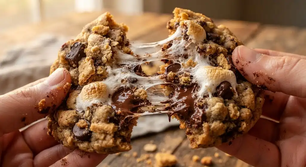 s mores cookies, s'mores cookie recipe, chocolate marshmallow cookies, s'mores cookie bars, s mores chocolate chip cookies,