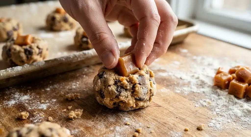 salted caramel cookies, caramel cookie recipe, caramel dessert ideas,