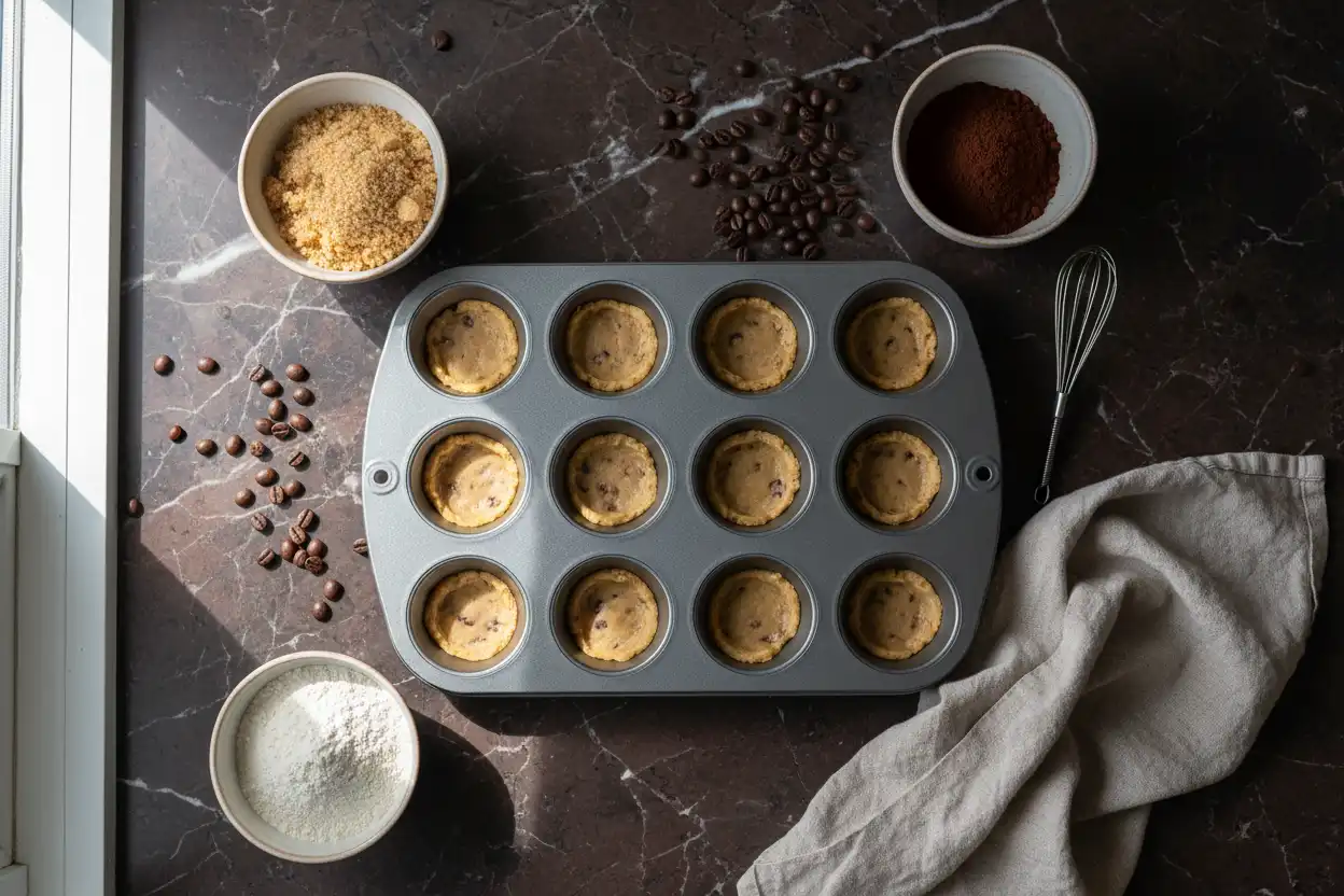 affogato cookies, cookie cups, edible cookie cups, espresso shot, vanilla ice cream, vanilla gelato, dessert cups, dark chocolate, vanilla bean, full bodied,
