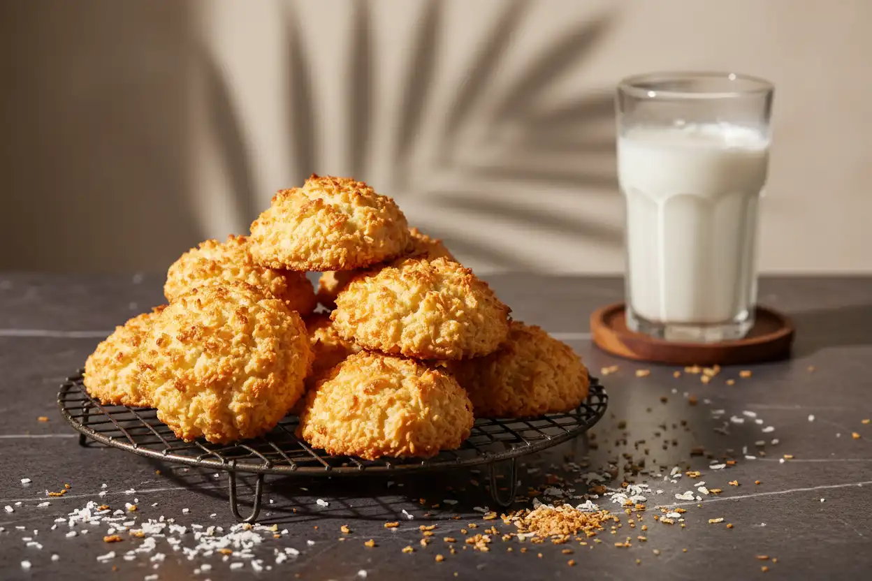 coconut cookies, coconut cookie, shredded coconut, coconut flakes, chewy coconut cookies, coconut cookies recipe,