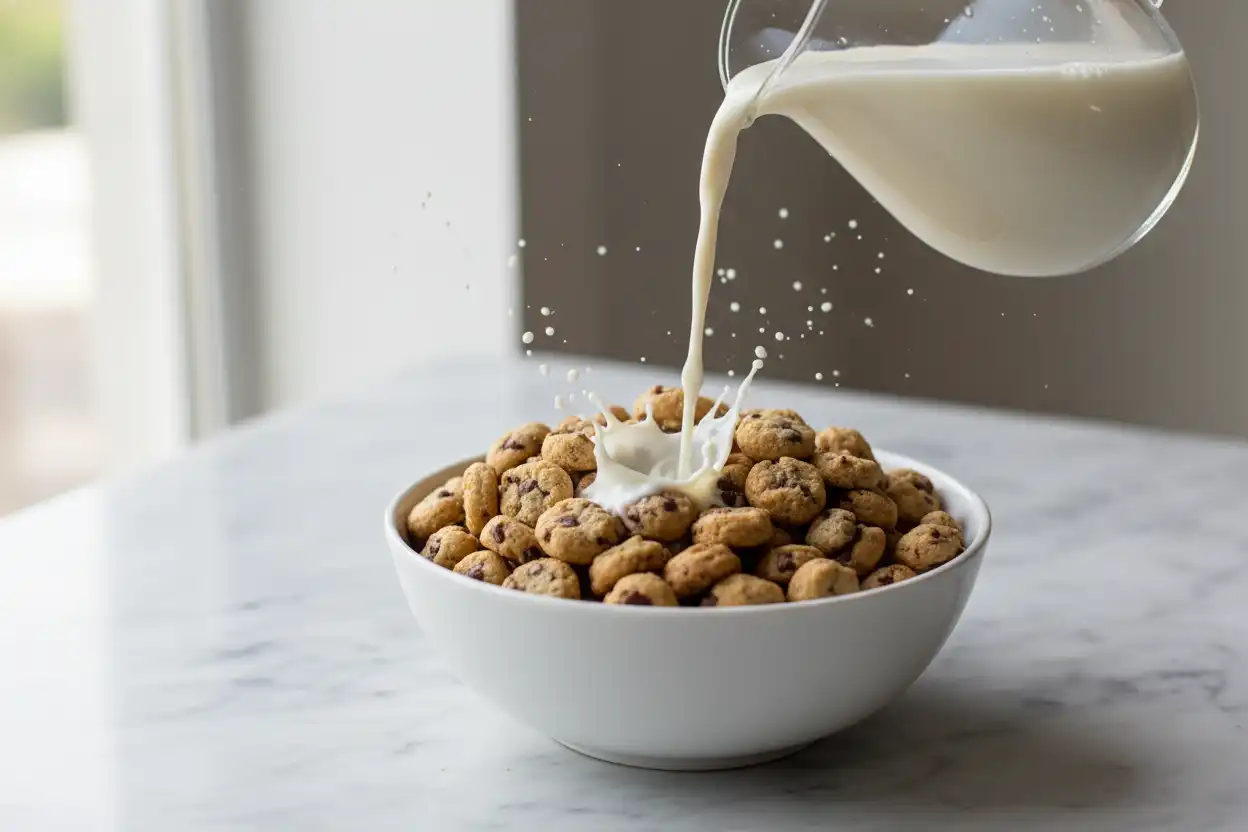 cookie cereal, cookie cereal recipe, mini cookies, cookie crisp,