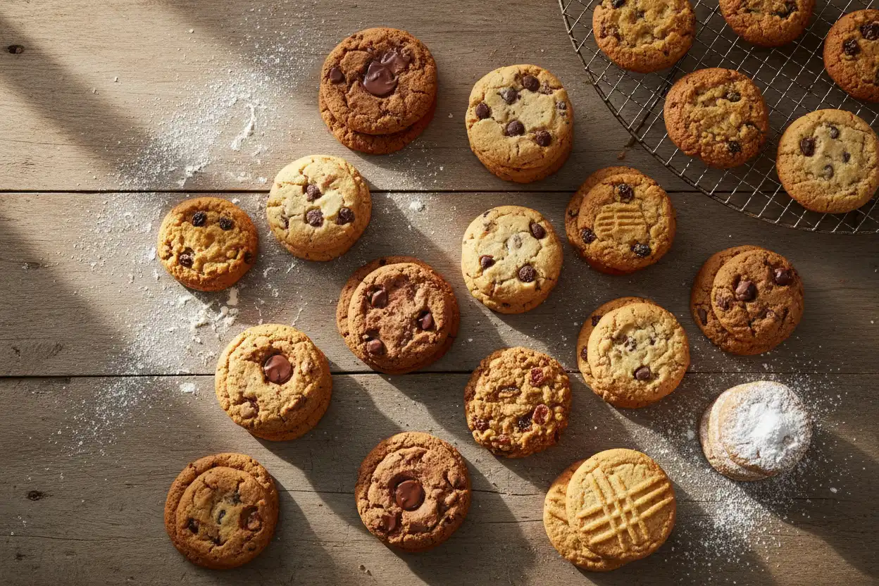 types of cookies, cookies varieties, drop cookies, rolled cookies, baking types of cookies, homemade cookies,